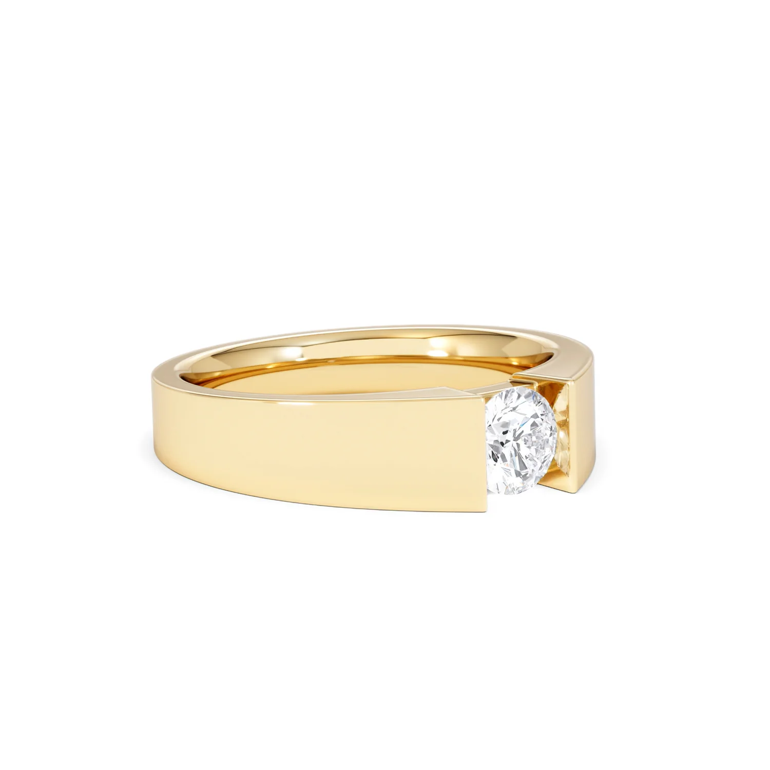 Jessica 0.50ct Round Cut Lab Diamond Solitaire Engagement Ring in 18K Gold Vermeil - Image 17