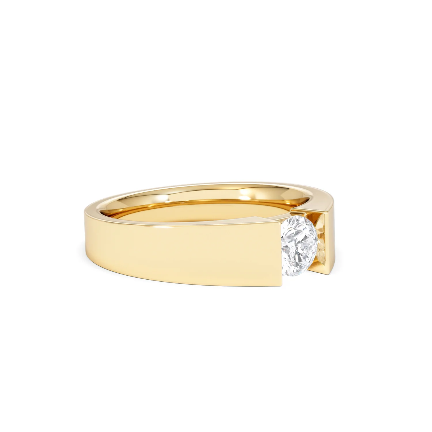 Jessica 0.50ct Round Cut Lab Diamond Solitaire Engagement Ring in 18K Gold Vermeil - Image 18