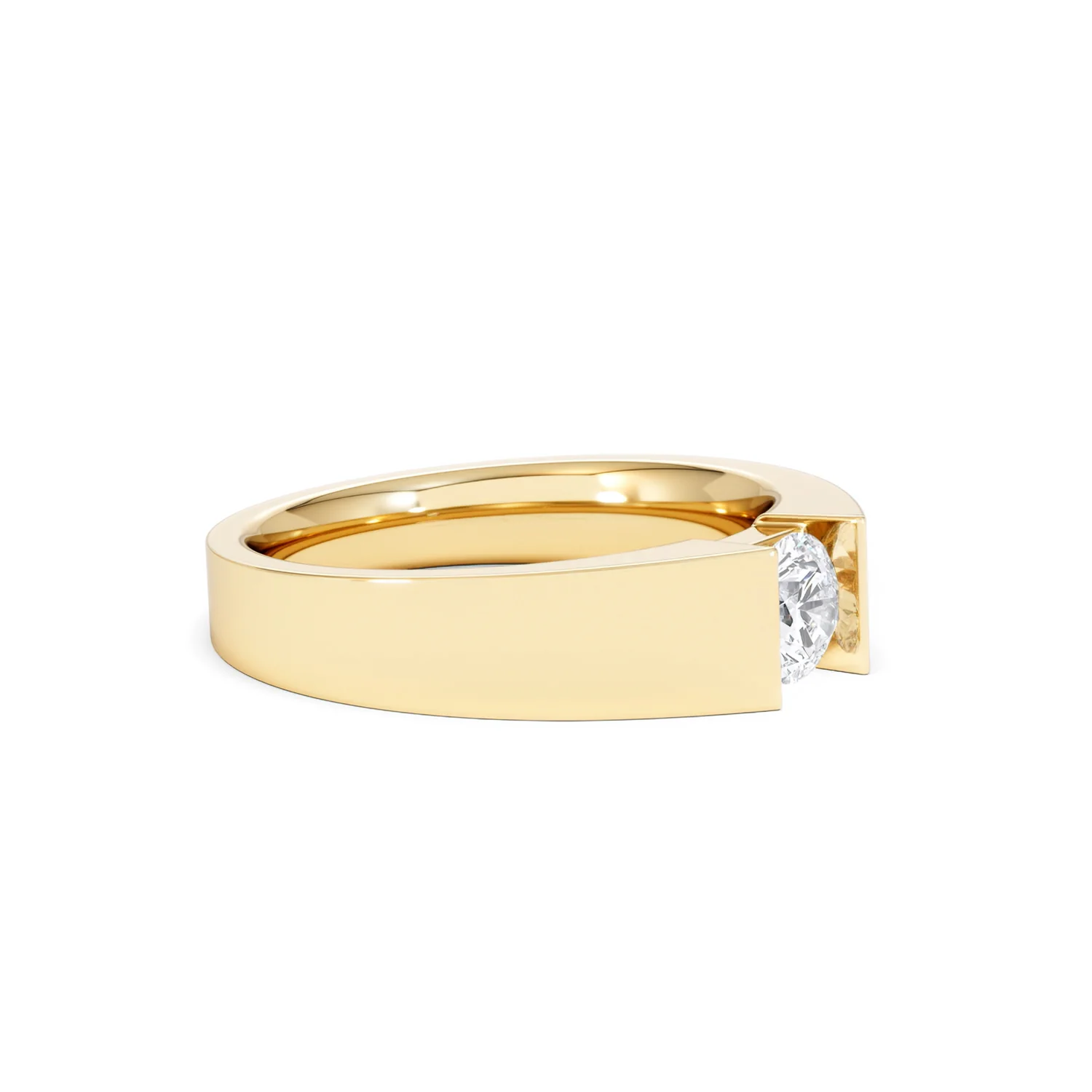Jessica 0.50ct Round Cut Lab Diamond Solitaire Engagement Ring in 18K Gold Vermeil - Image 21