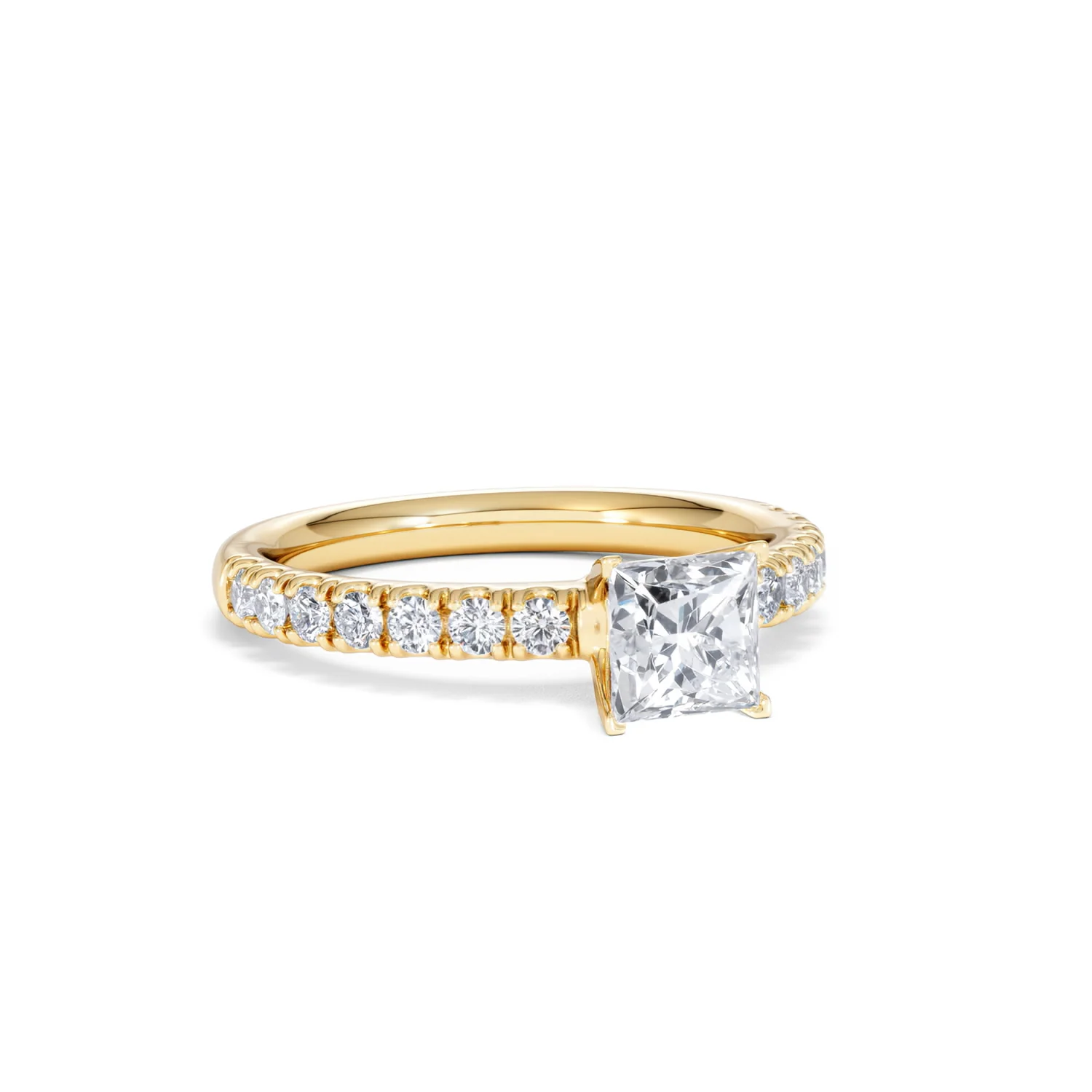 Katerina GIA Princess Diamond Engagement Ring 18K Gold 1.15ct G/SI2 - Image 13