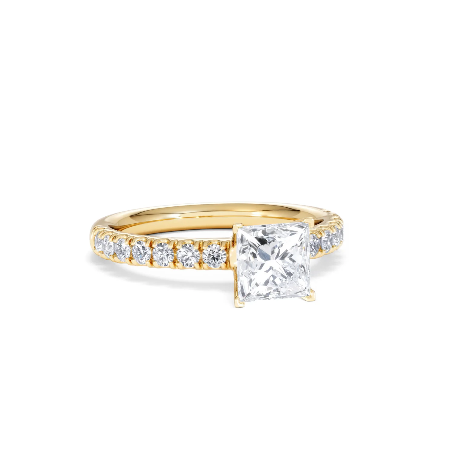 Katerina GIA Princess Diamond Engagement Ring 18K Gold 1.55ct G/SI2 - Image 12