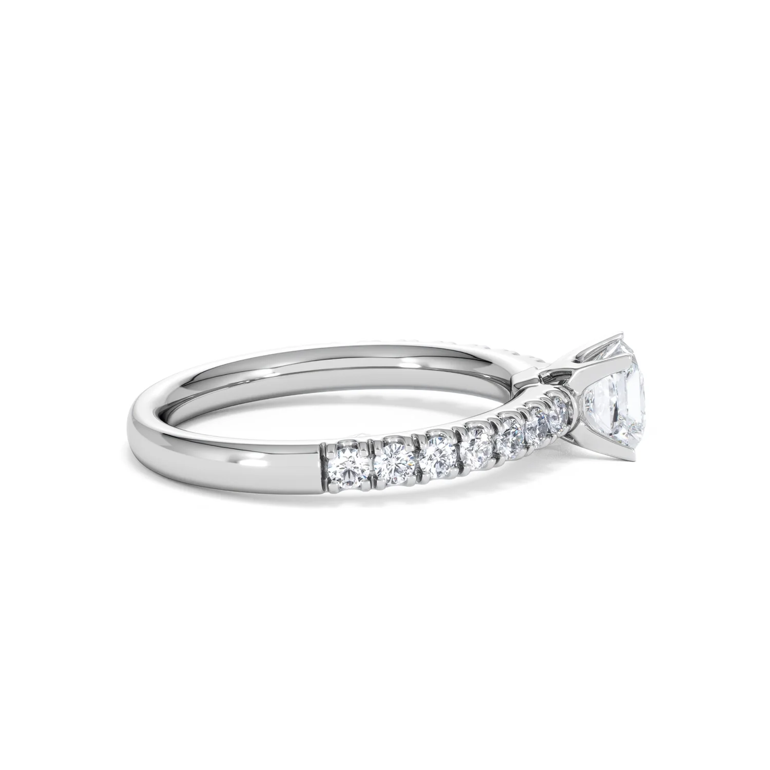 Katerina Princess Diamond Engagement Ring 18KW Gold 0.85ct G/SI2 - Image 28