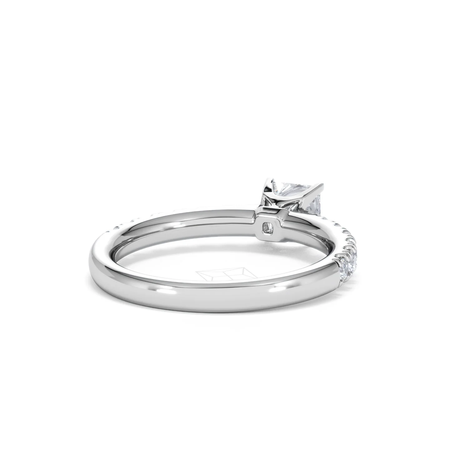 Katerina Princess Diamond Engagement Ring 18KW Gold 0.85ct G/SI2 - Image 42