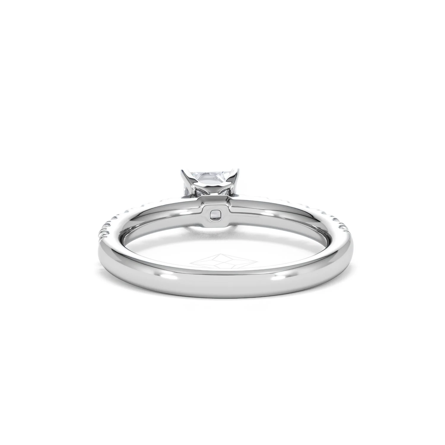 Katerina Princess Diamond Engagement Ring 18KW Gold 0.85ct G/SI2 - Image 49
