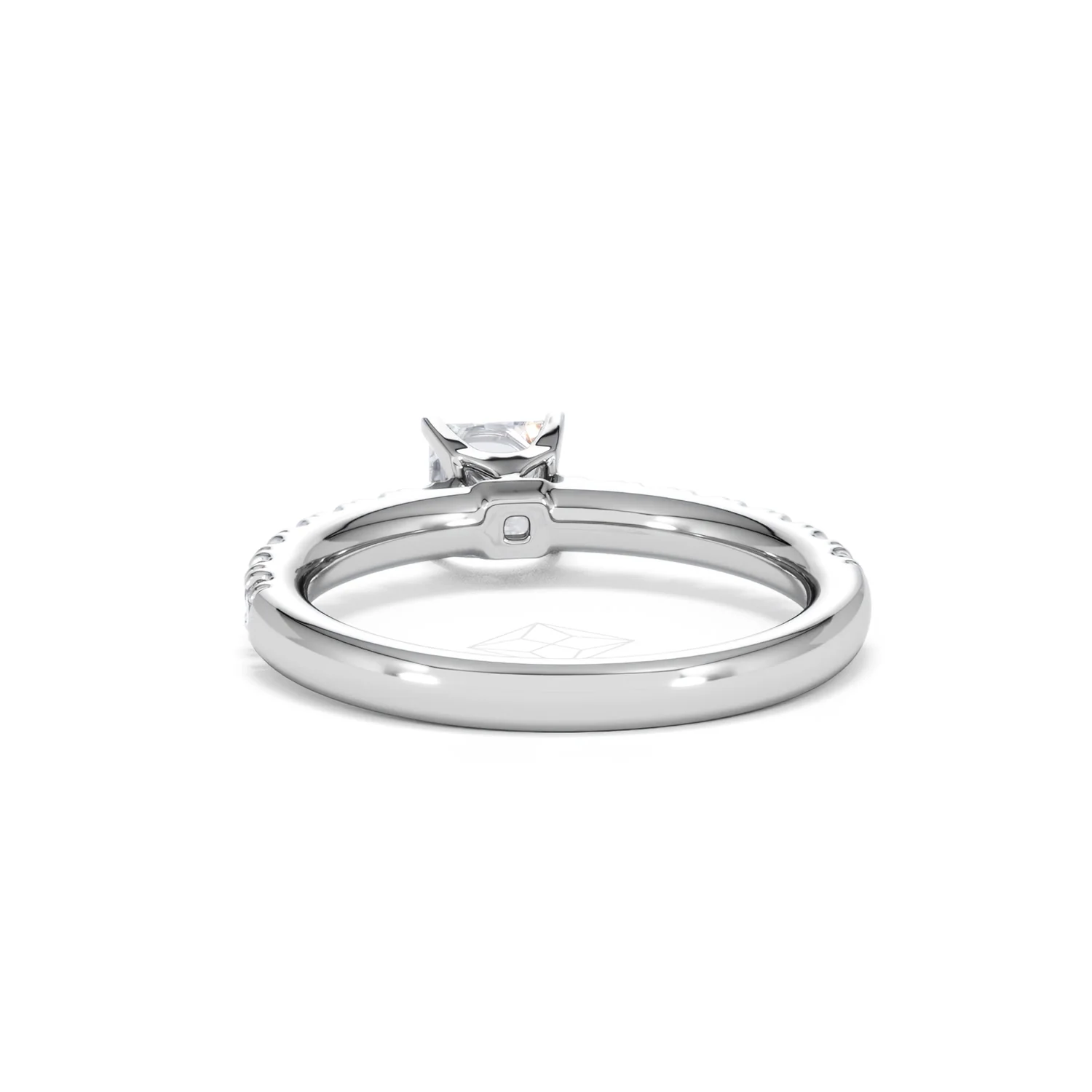 Katerina Princess Diamond Engagement Ring 18KW Gold 0.85ct G/SI2 - Image 50