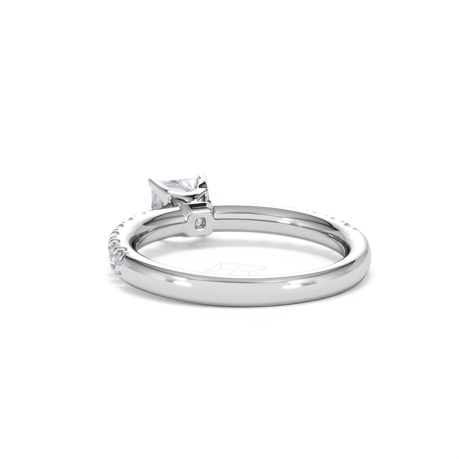 Katerina Princess Diamond Engagement Ring 18KW Gold 0.85ct G/SI2 - Image 53