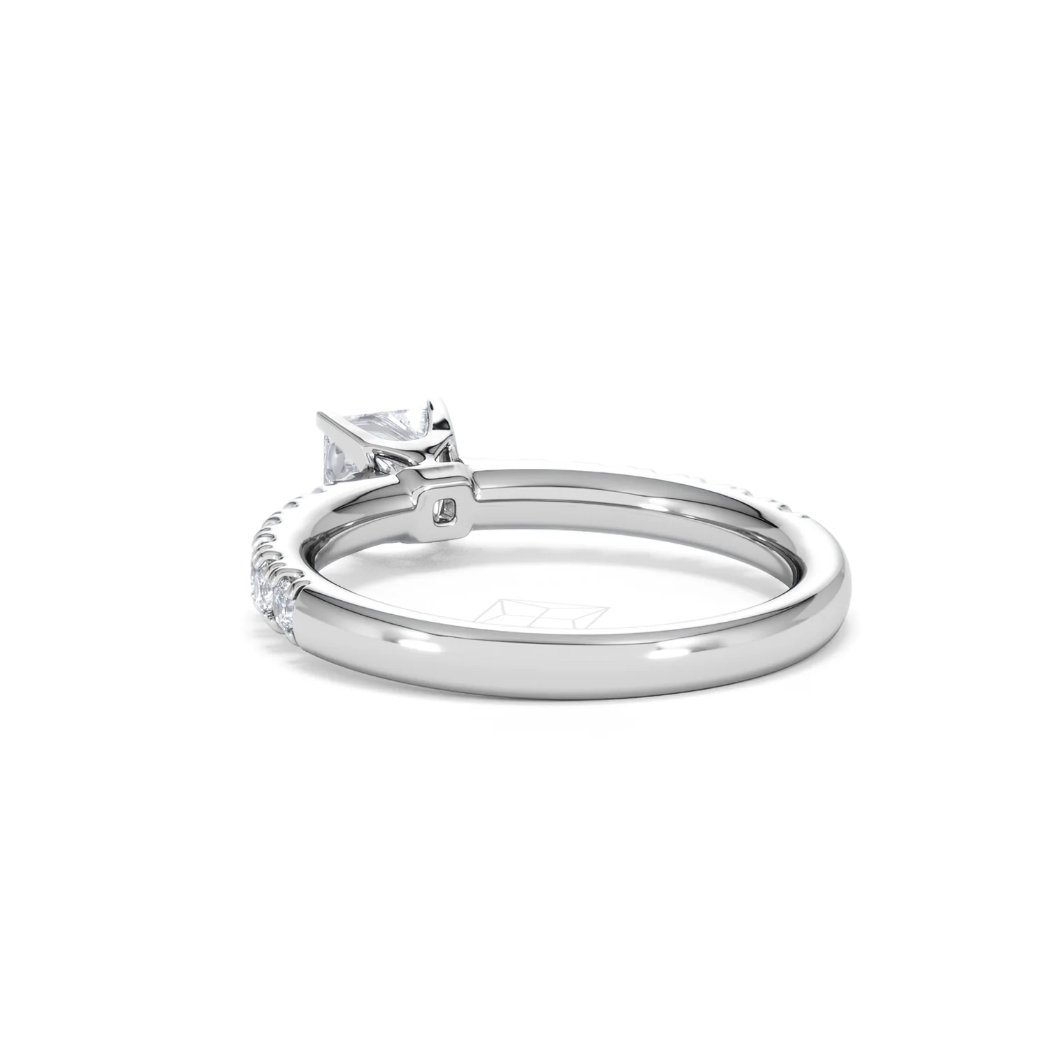Katerina Princess Diamond Engagement Ring 18KW Gold 0.85ct G/SI2 - Image 54