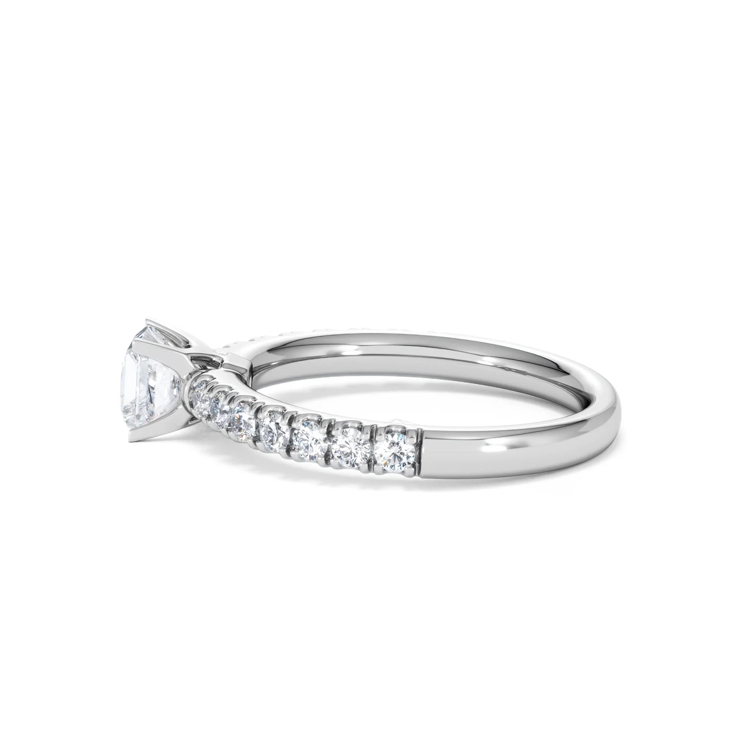 Katerina Princess Diamond Engagement Ring 18KW Gold 0.85ct G/SI2 - Image 67