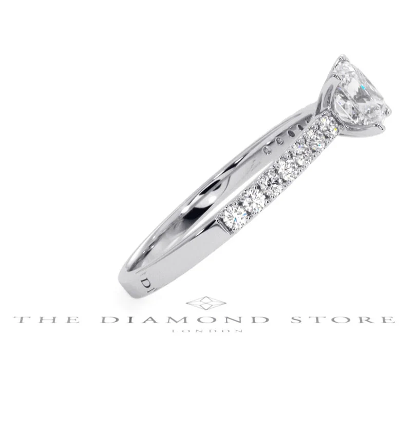 Katerina GIA Princess Diamond Engagement Ring 18KW Gold 1.15ct G/SI2 - Image 106