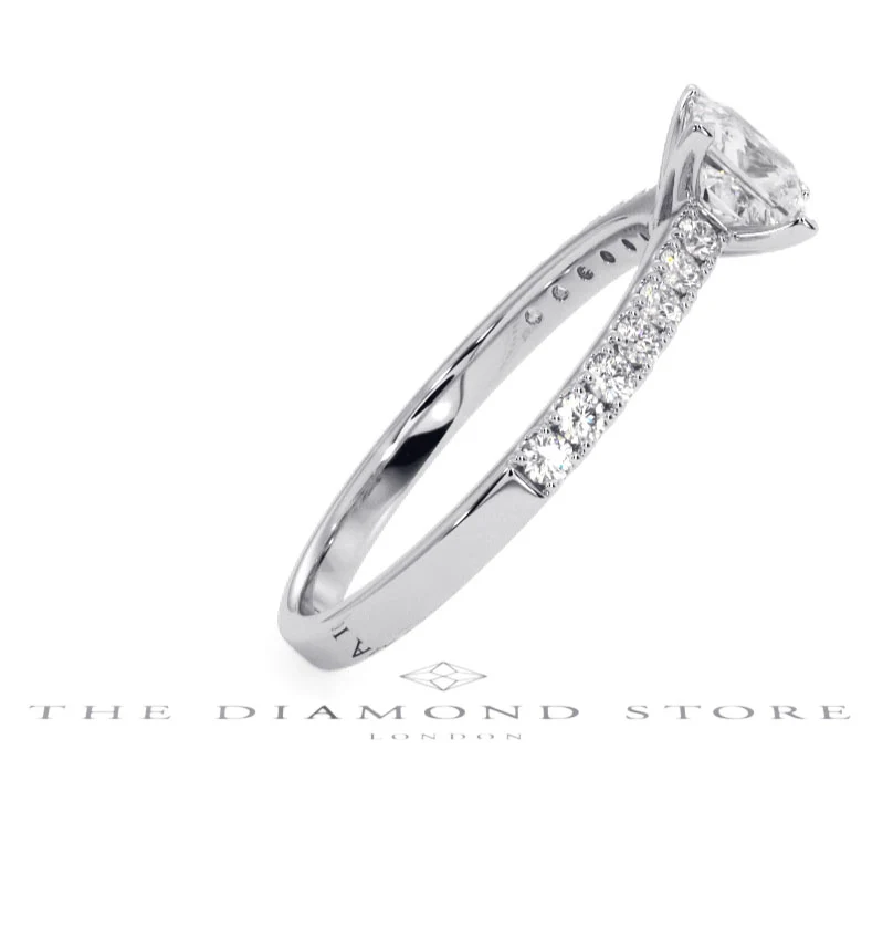 Katerina GIA Princess Diamond Engagement Ring 18KW Gold 1.15ct G/SI2 - Image 108