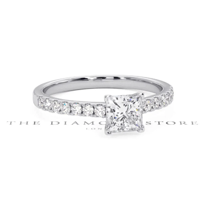 Katerina GIA Princess Diamond Engagement Ring 18KW Gold 1.15ct G/SI2 - Image 11