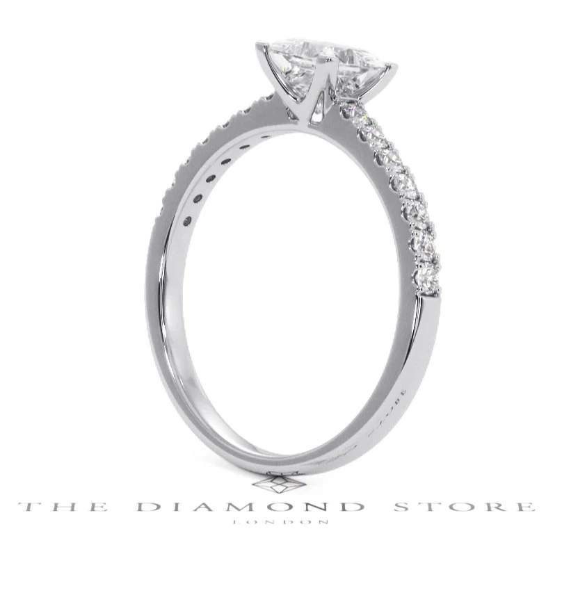 Katerina GIA Princess Diamond Engagement Ring 18KW Gold 1.15ct G/SI2 - Image 118