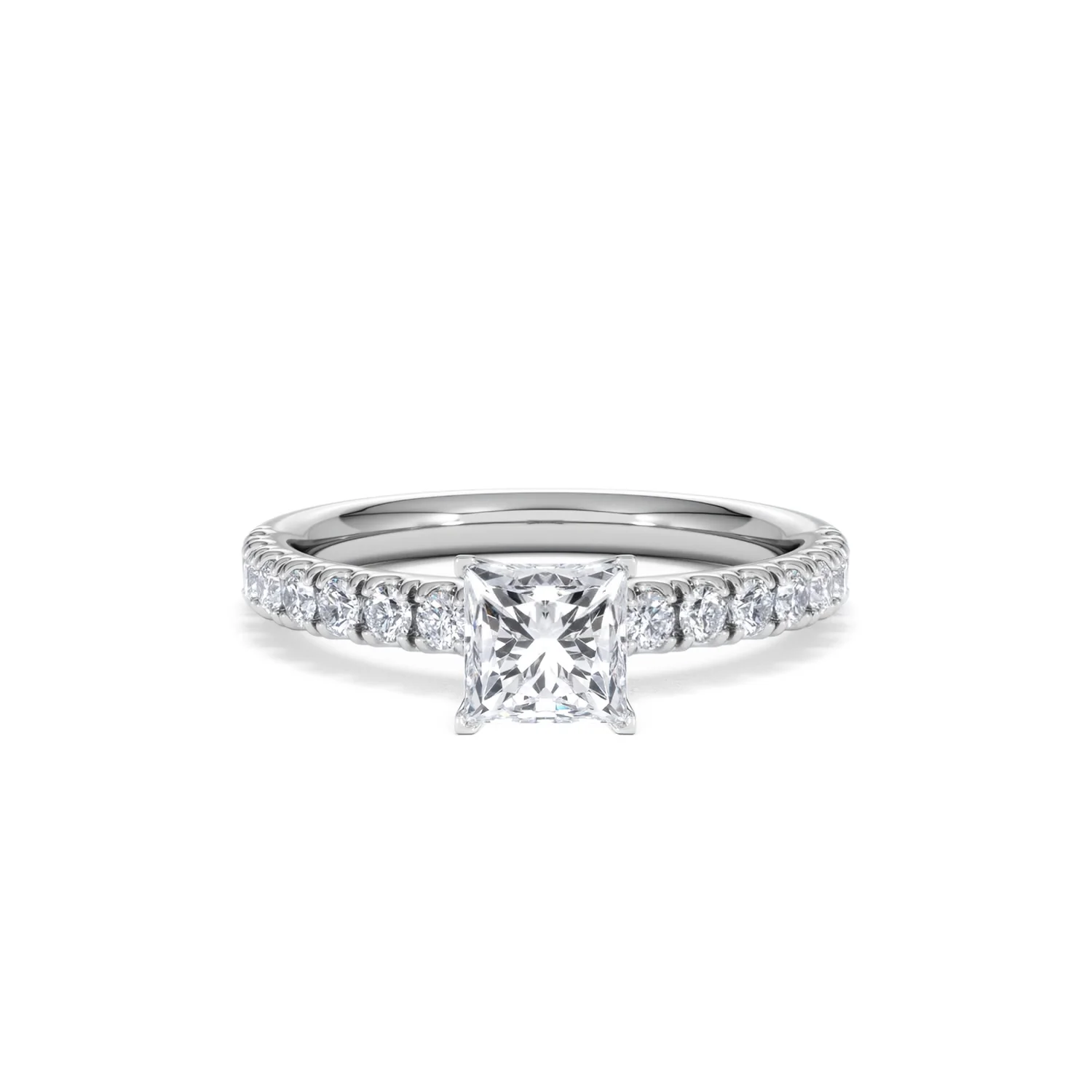Katerina GIA Princess Diamond Engagement Ring 18KW Gold 1.15ct G/SI2 - Image 12