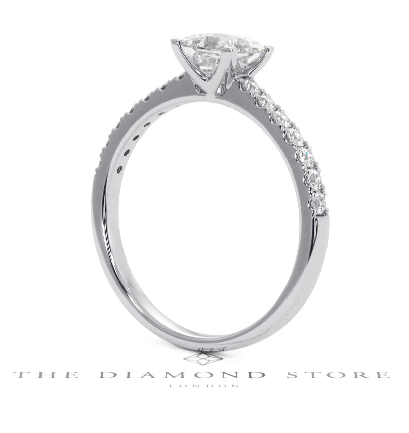 Katerina GIA Princess Diamond Engagement Ring 18KW Gold 1.15ct G/SI2 - Image 120