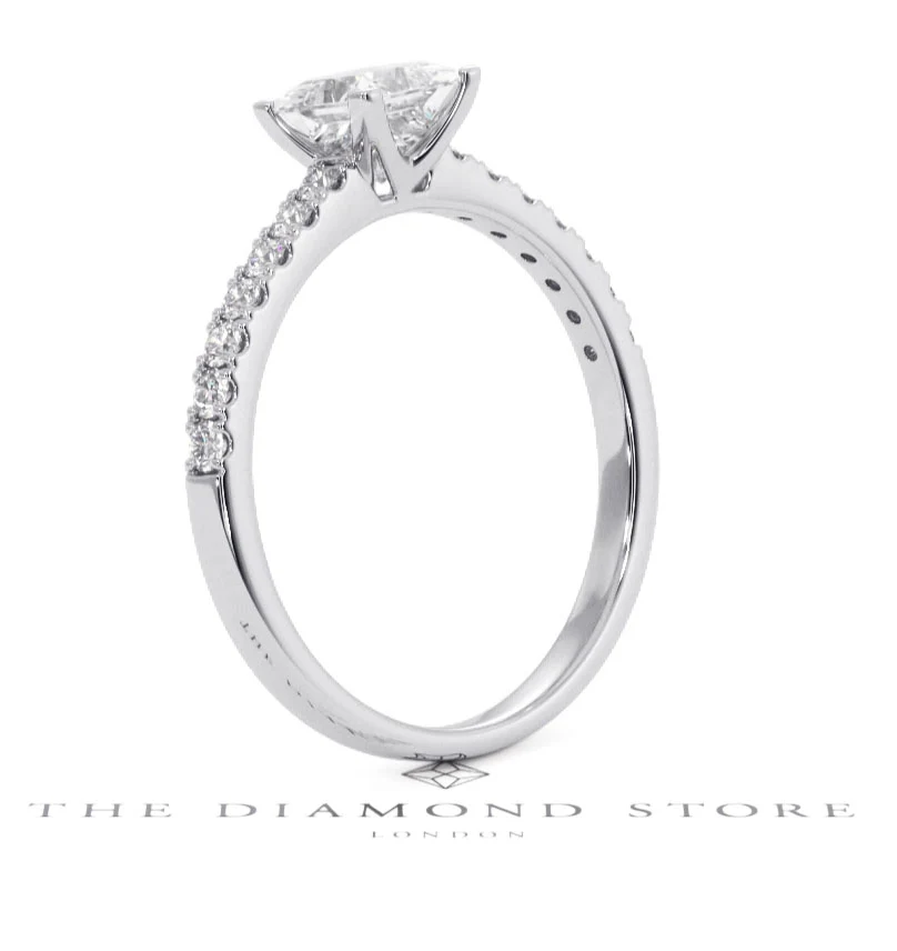 Katerina GIA Princess Diamond Engagement Ring 18KW Gold 1.15ct G/SI2 - Image 138