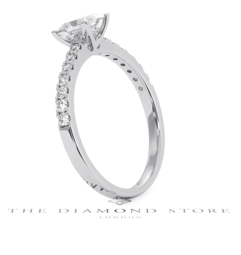 Katerina GIA Princess Diamond Engagement Ring 18KW Gold 1.15ct G/SI2 - Image 141
