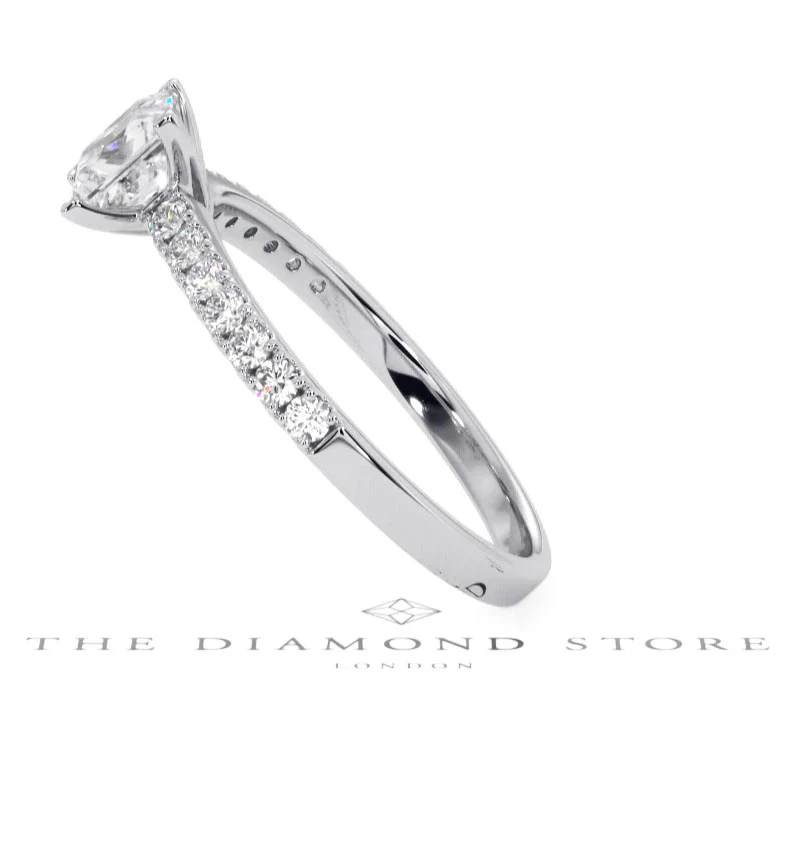Katerina GIA Princess Diamond Engagement Ring 18KW Gold 1.15ct G/SI2 - Image 148