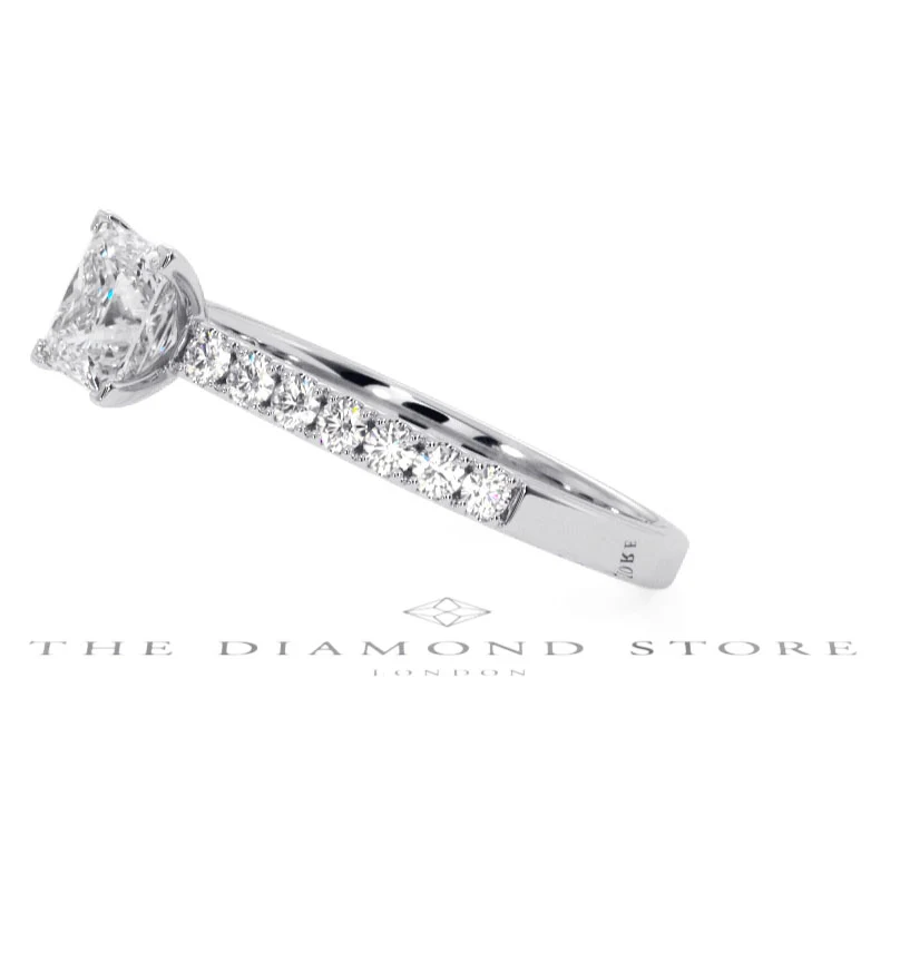 Katerina GIA Princess Diamond Engagement Ring 18KW Gold 1.15ct G/SI2 - Image 154