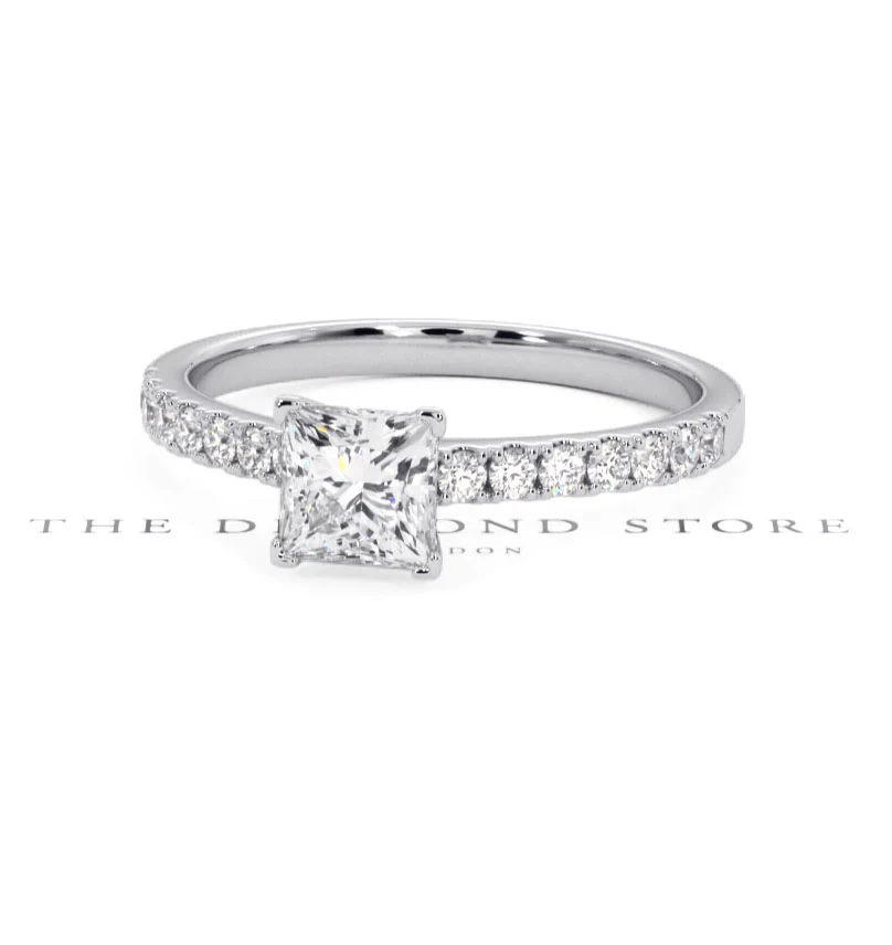 Katerina GIA Princess Diamond Engagement Ring 18KW Gold 1.15ct G/SI2 - Image 165