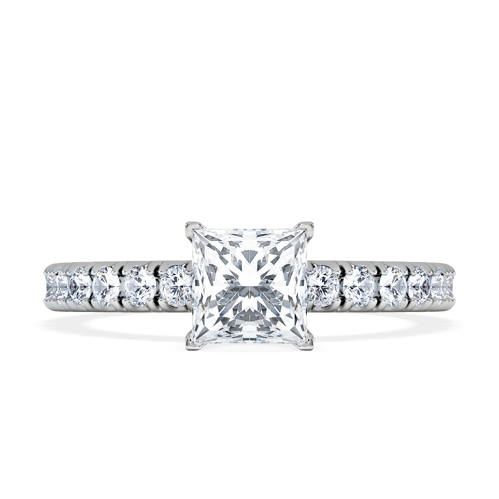 Katerina GIA Princess Diamond Engagement Ring 18KW Gold 1.15ct G/SI2 - Image 6