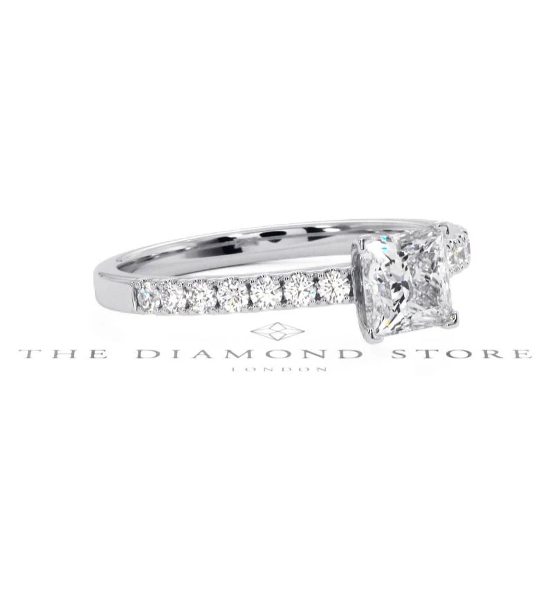 Katerina GIA Princess Diamond Engagement Ring 18KW Gold 1.15ct G/SI2 - Image 95
