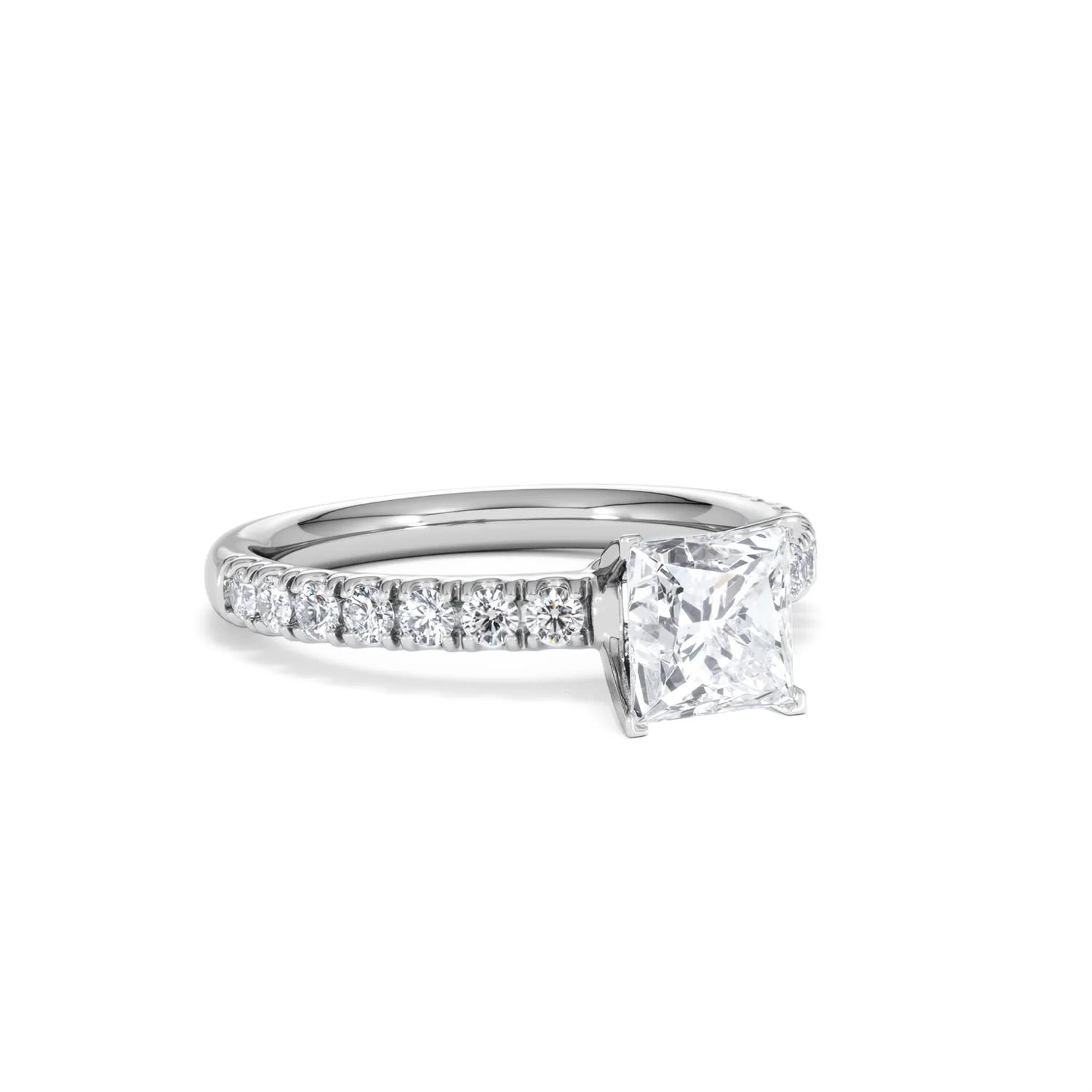 Katerina GIA Princess Diamond Engagement Ring 18KW Gold 1.55ct G/SI2 - Image 14