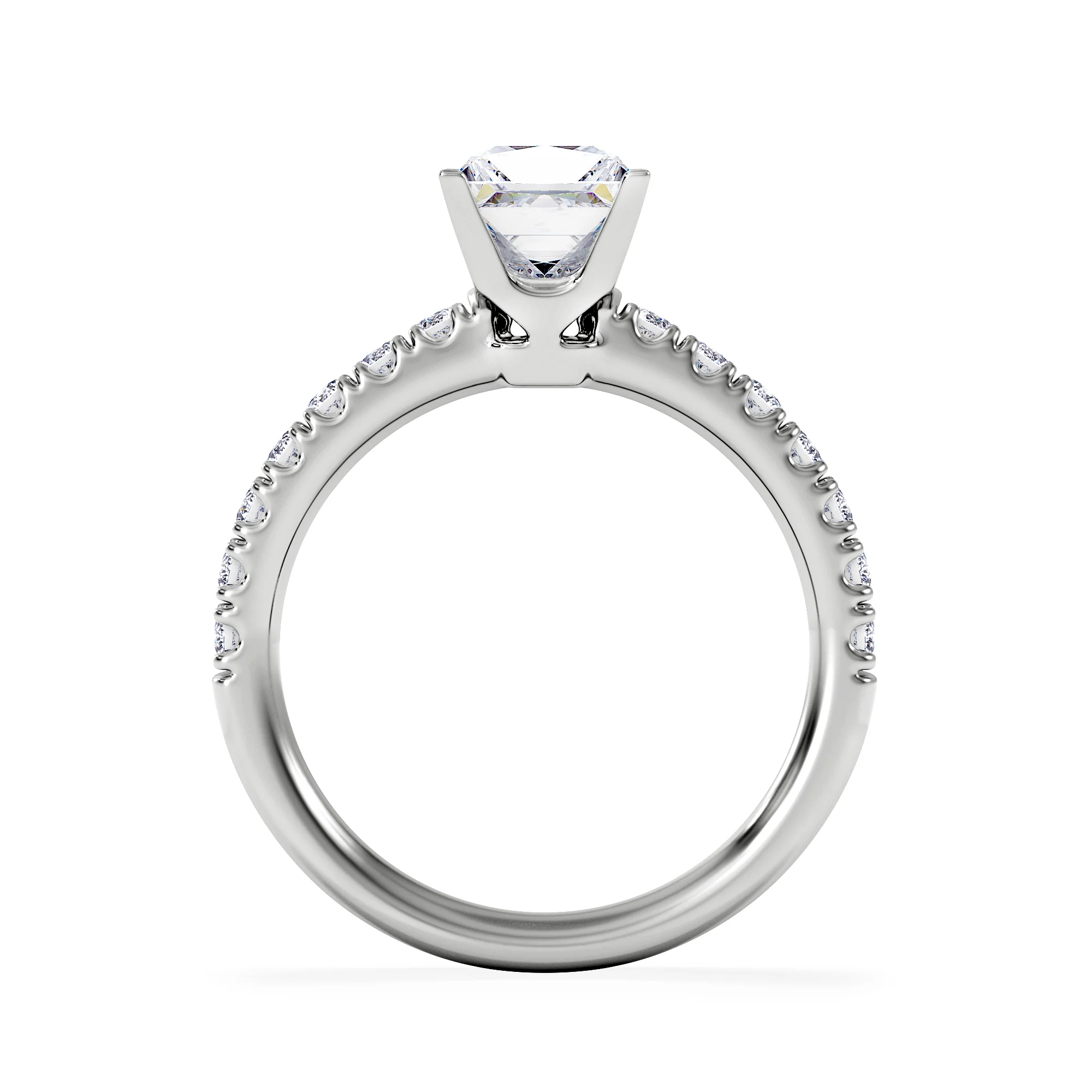 Katerina GIA Princess Diamond Engagement Ring 18KW Gold 1.55ct G/SI2 - Image 3