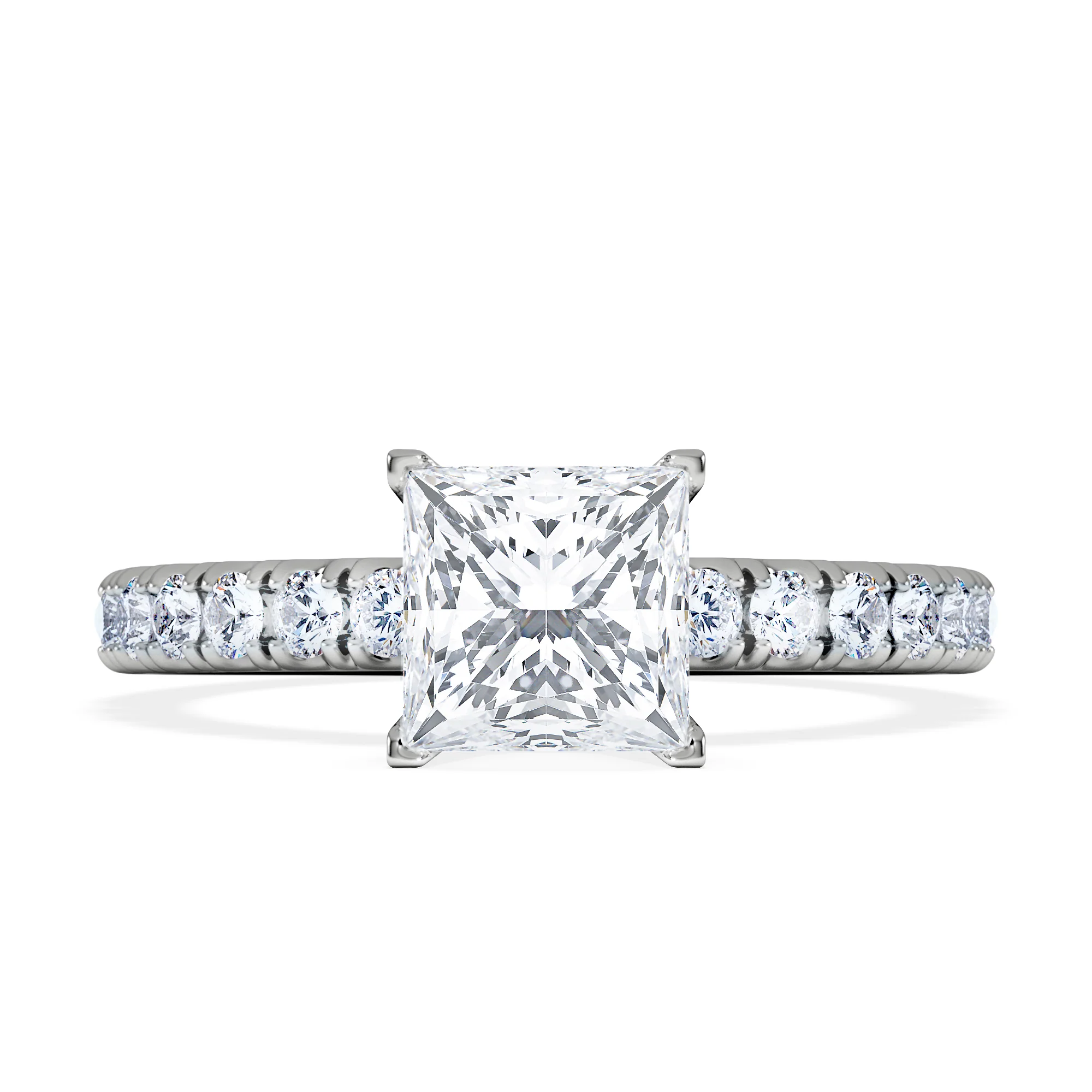 Katerina GIA Princess Diamond Engagement Ring 18KW Gold 1.55ct G/SI2 - Image 6