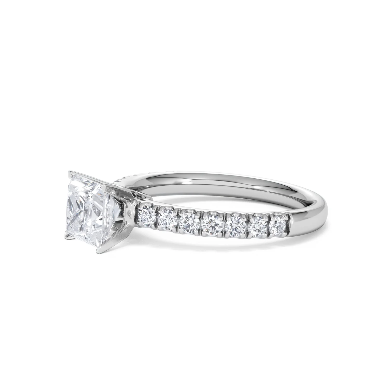 Katerina GIA Princess Diamond Engagement Ring 18KW Gold 1.55ct G/SI2 - Image 75