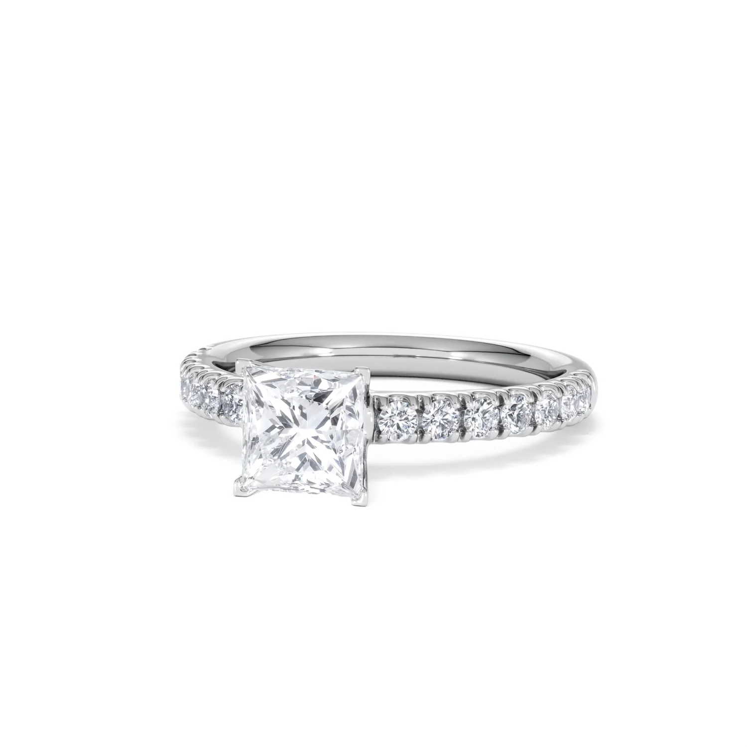 Katerina GIA Princess Diamond Engagement Ring 18KW Gold 1.55ct G/SI2 - Image 84