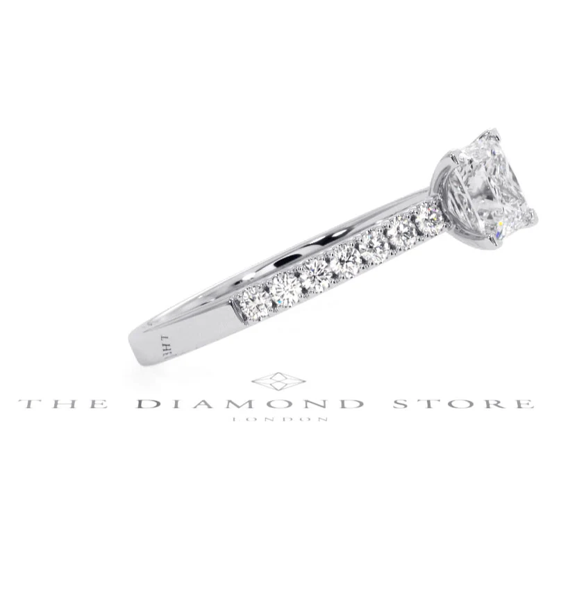 Katerina GIA Princess Diamond Engagement Ring Platinum 1.15ct G/SI1 - Image 20