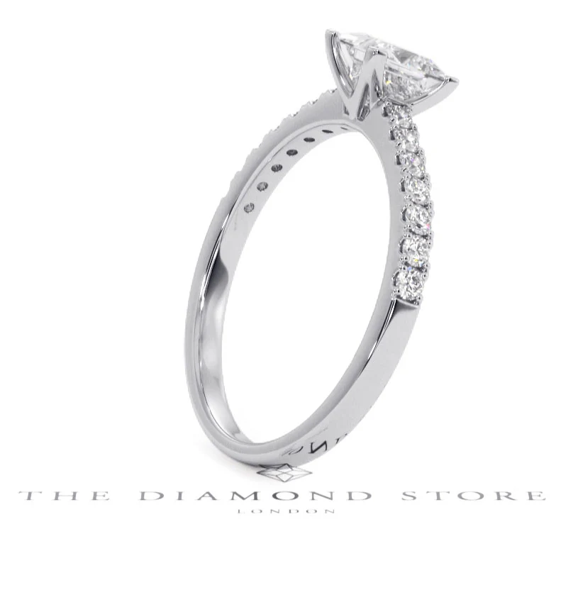 Katerina GIA Princess Diamond Engagement Ring Platinum 1.15ct G/SI1 - Image 32