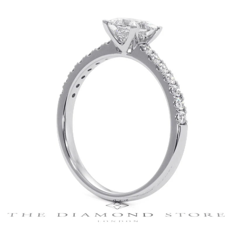 Katerina GIA Princess Diamond Engagement Ring Platinum 1.15ct G/SI1 - Image 37