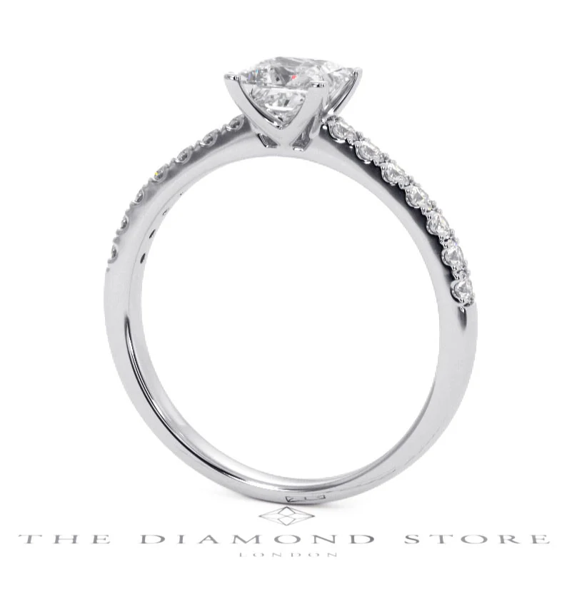 Katerina GIA Princess Diamond Engagement Ring Platinum 1.15ct G/SI1 - Image 41