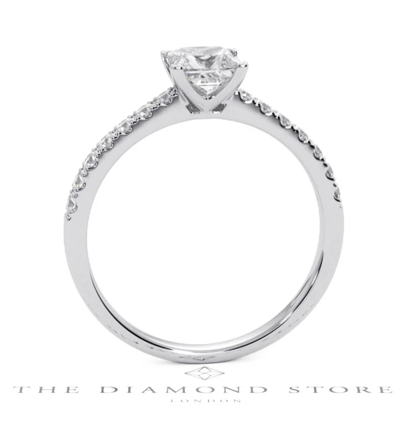 Katerina GIA Princess Diamond Engagement Ring Platinum 1.15ct G/SI1 - Image 48