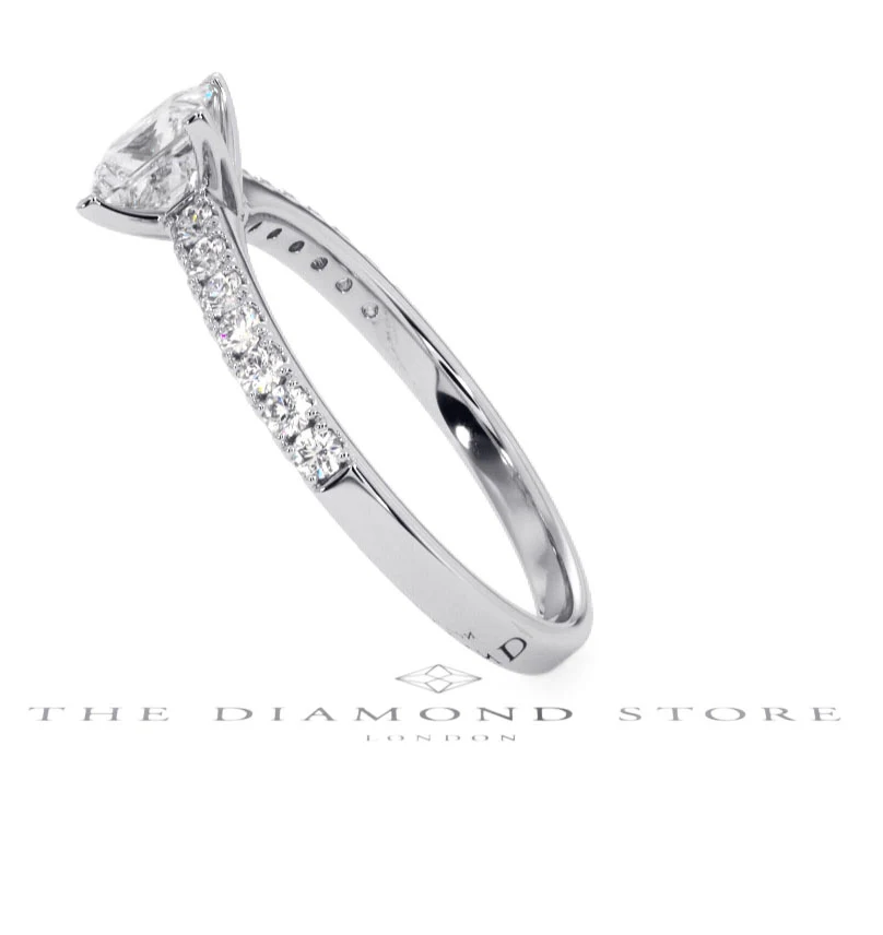 Katerina GIA Princess Diamond Engagement Ring Platinum 1.15ct G/SI1 - Image 65