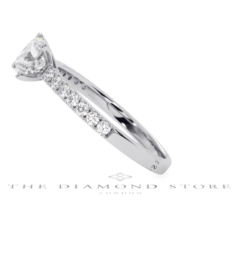 Katerina GIA Princess Diamond Engagement Ring Platinum 1.15ct G/SI1 - Image 68