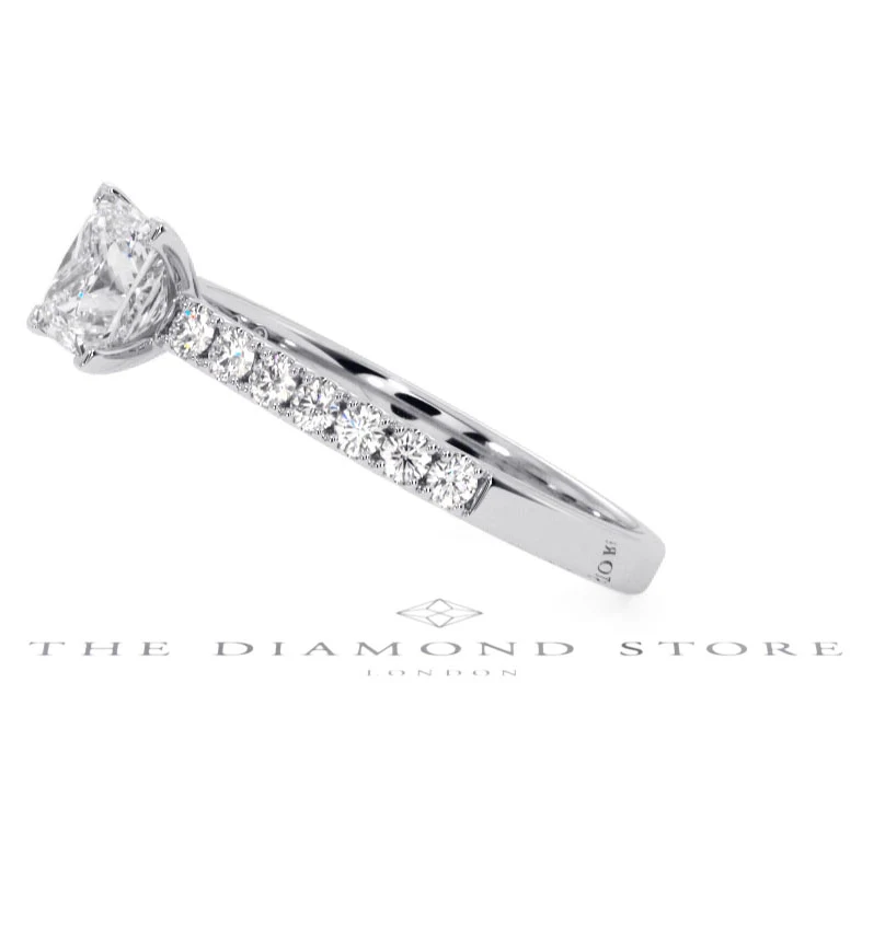 Katerina GIA Princess Diamond Engagement Ring Platinum 1.15ct G/SI1 - Image 71