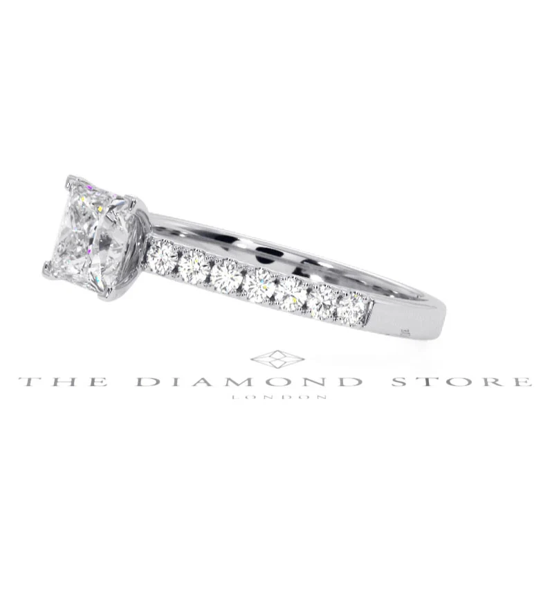 Katerina GIA Princess Diamond Engagement Ring Platinum 1.15ct G/SI1 - Image 75