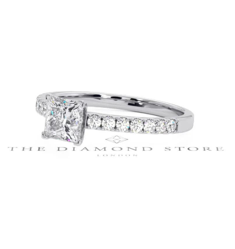Katerina GIA Princess Diamond Engagement Ring Platinum 1.15ct G/SI1 - Image 79