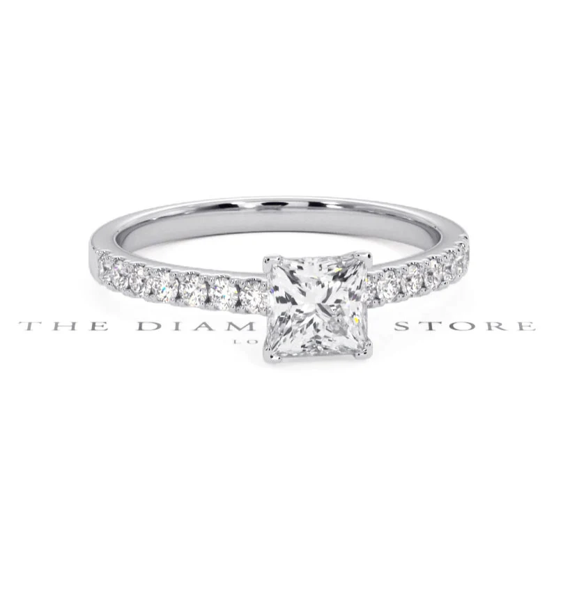 Katerina GIA Princess Diamond Engagement Ring Platinum 1.15ct G/SI1 - Image 8