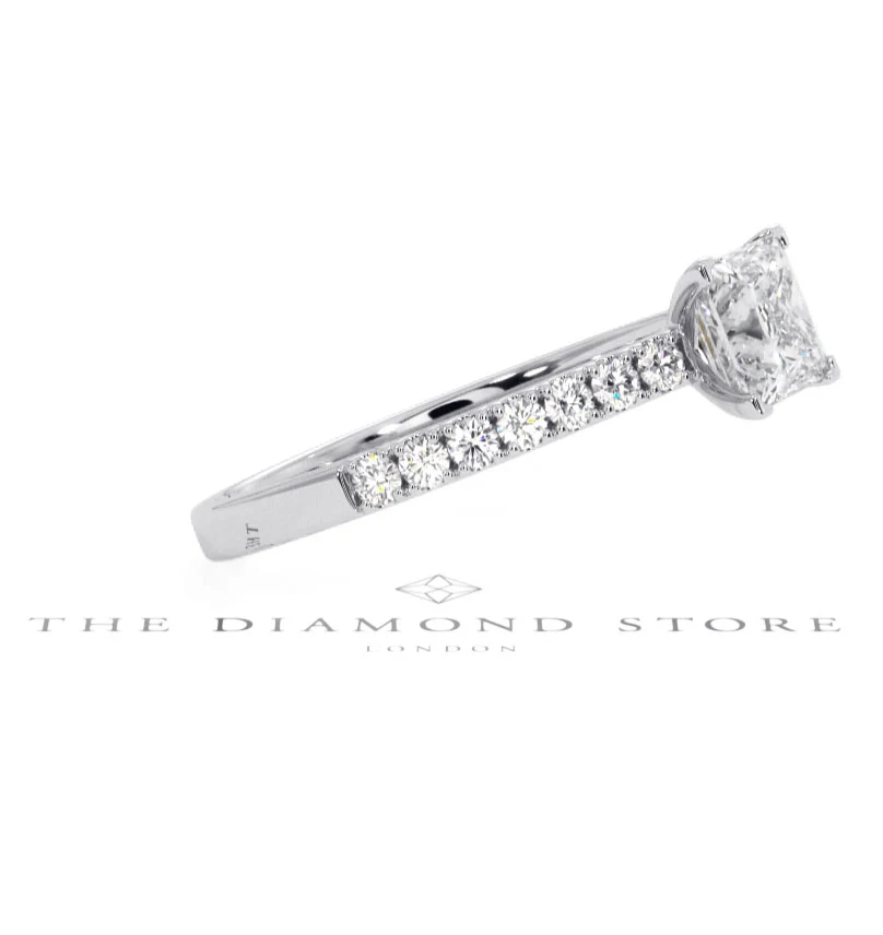 Katerina GIA Princess Diamond Engagement Ring Platinum 1.15ct G/SI2 - Image 101