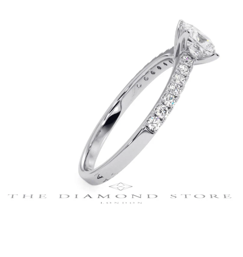 Katerina GIA Princess Diamond Engagement Ring Platinum 1.15ct G/SI2 - Image 109