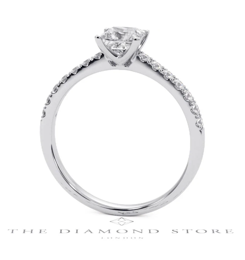 Katerina GIA Princess Diamond Engagement Ring Platinum 1.15ct G/SI2 - Image 125