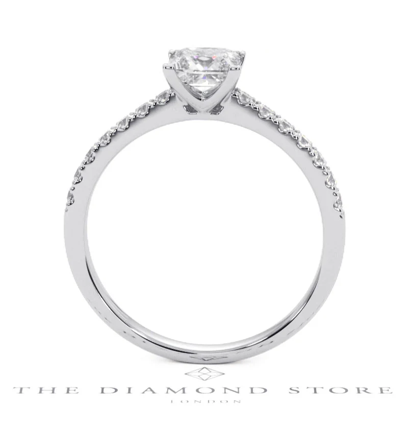 Katerina GIA Princess Diamond Engagement Ring Platinum 1.15ct G/SI2 - Image 127