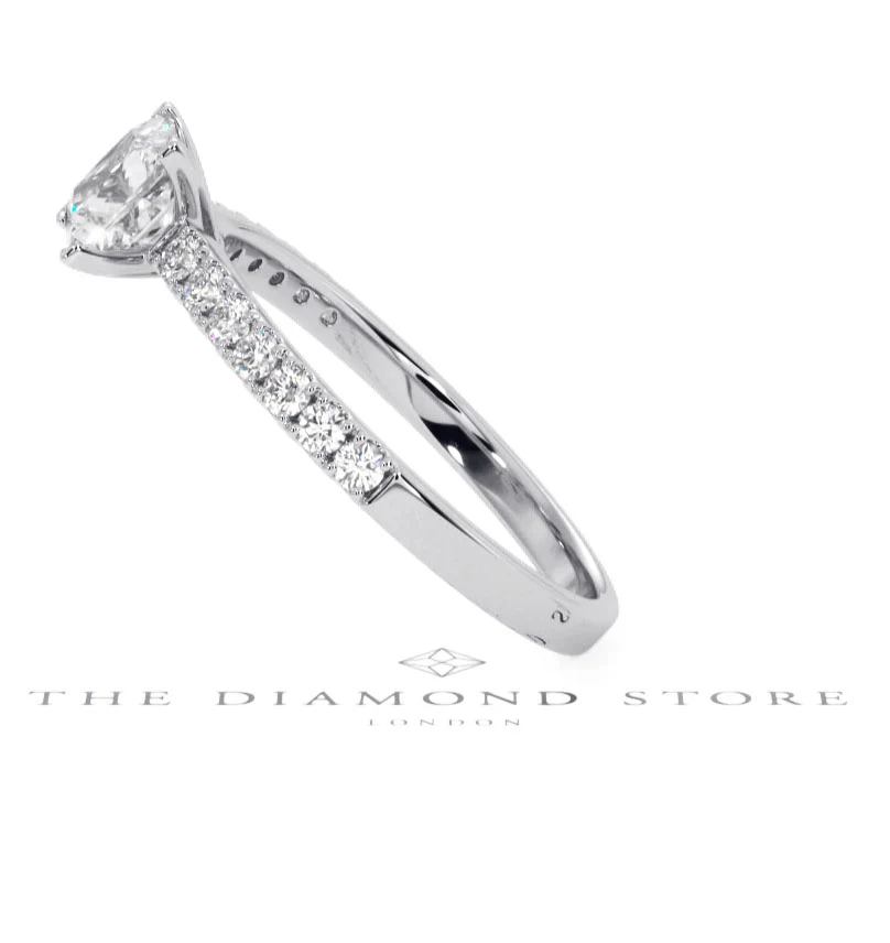 Katerina GIA Princess Diamond Engagement Ring Platinum 1.15ct G/SI2 - Image 149