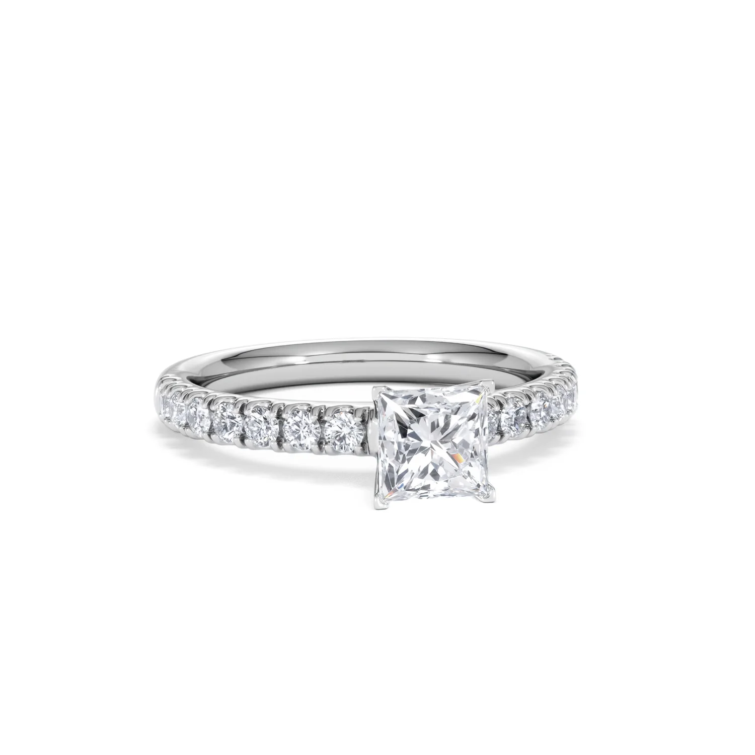 Katerina GIA Princess Diamond Engagement Ring Platinum 1.15ct G/SI2 - Image 15
