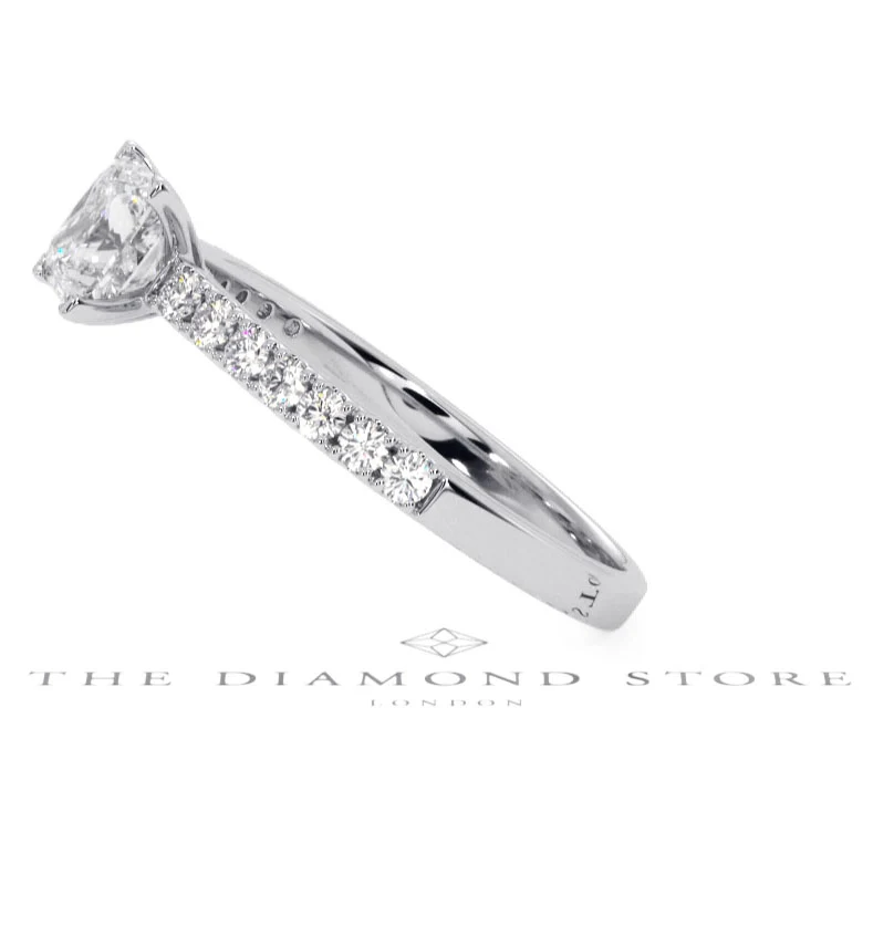 Katerina GIA Princess Diamond Engagement Ring Platinum 1.15ct G/SI2 - Image 151