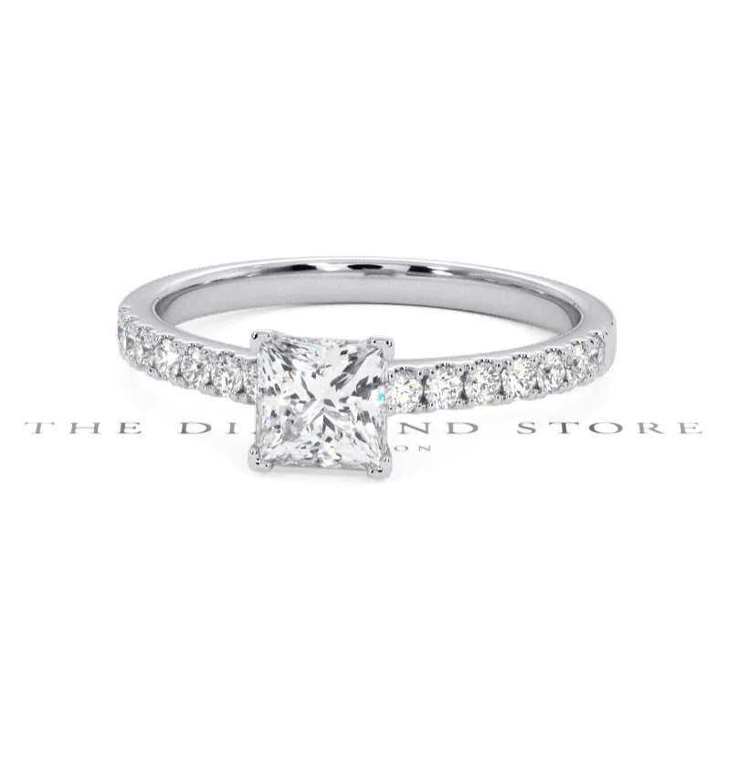 Katerina GIA Princess Diamond Engagement Ring Platinum 1.15ct G/SI2 - Image 166
