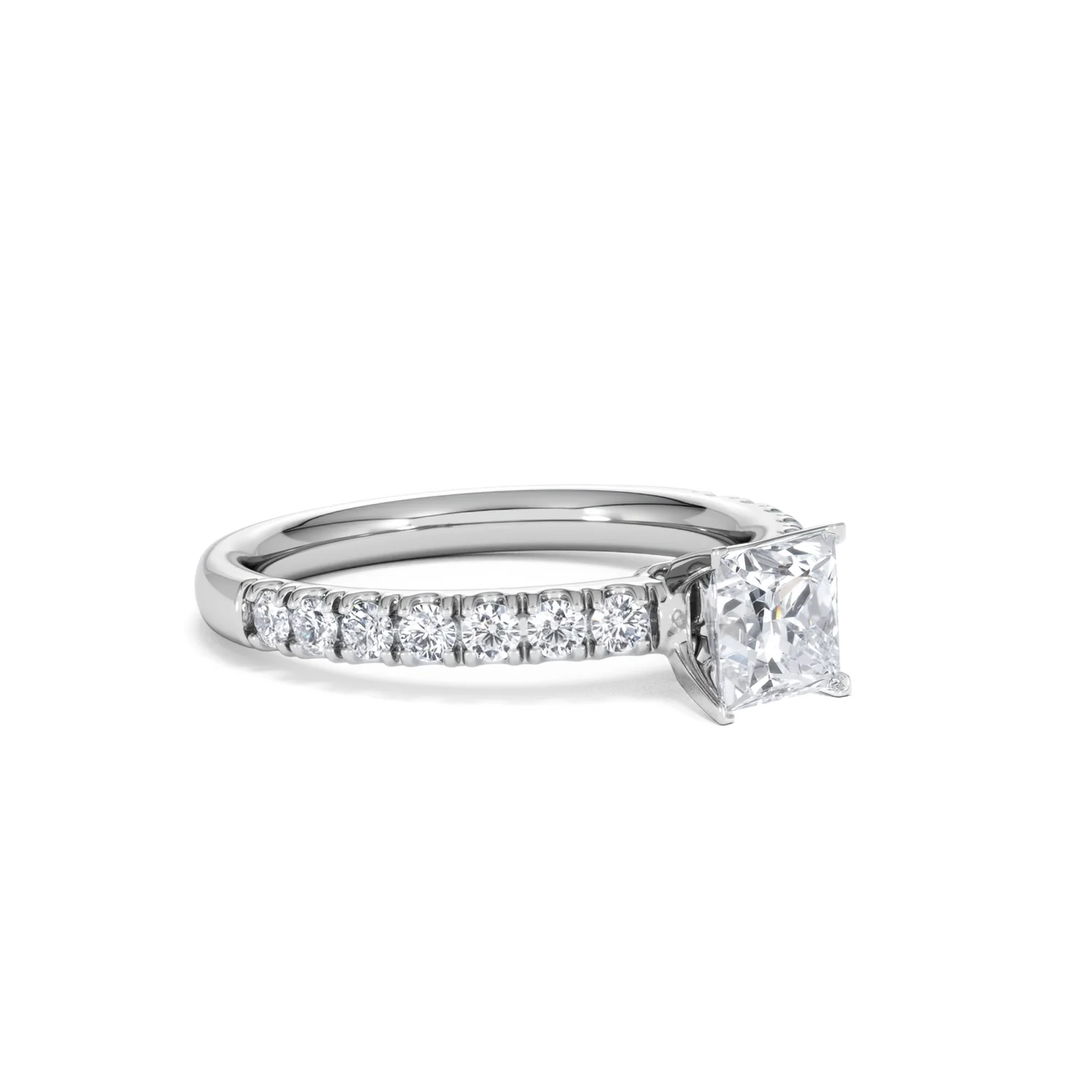 Katerina GIA Princess Diamond Engagement Ring Platinum 1.15ct G/SI2 - Image 21